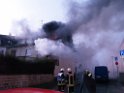 Feuer 3 Reihenhaus komplett ausgebrannt Koeln Poll Auf der Bitzen P041